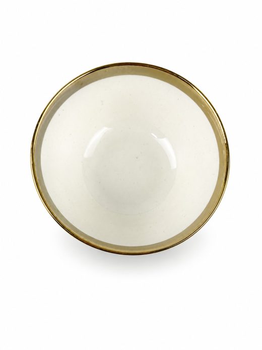 Taza Ceramica Borde Dorado 33O Ml