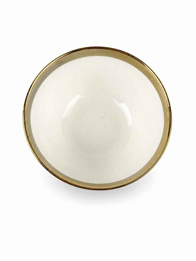 Taza Ceramica Borde Dorado 33O Ml