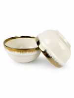 Taza Ceramica Borde Dorado 33O Ml — imagen 2