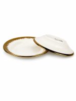 Plato Semi Hondo Borde Dorado 400Ml — imagen 3