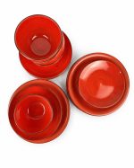 Vajilla X16 Pcs Color Roja — imagen 2