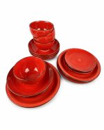 Vajilla X16 Pcs Color Roja — imagen 3