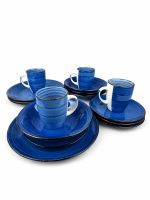 Vajilla X16Pcs Color Azul — imagen 1