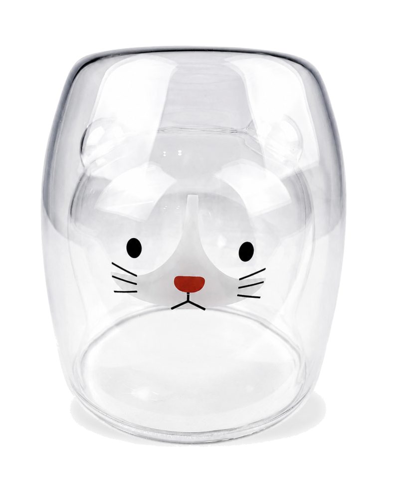 Vaso Doble Fondo Froma De Gato 250Ml