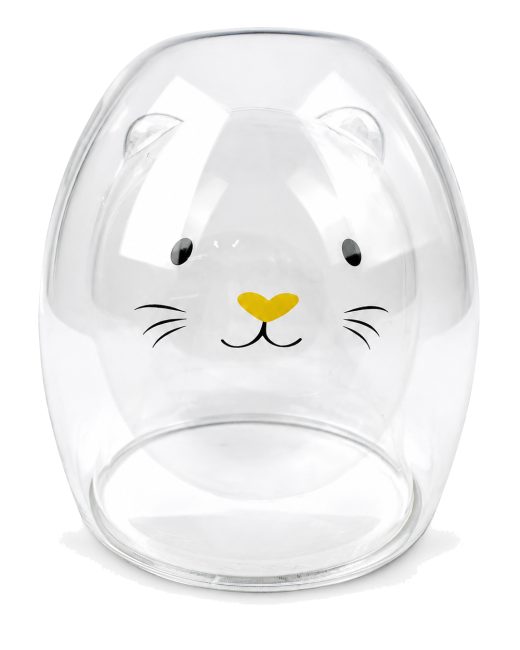 Vaso Doble Fondo 250Ml En Forma De Gato