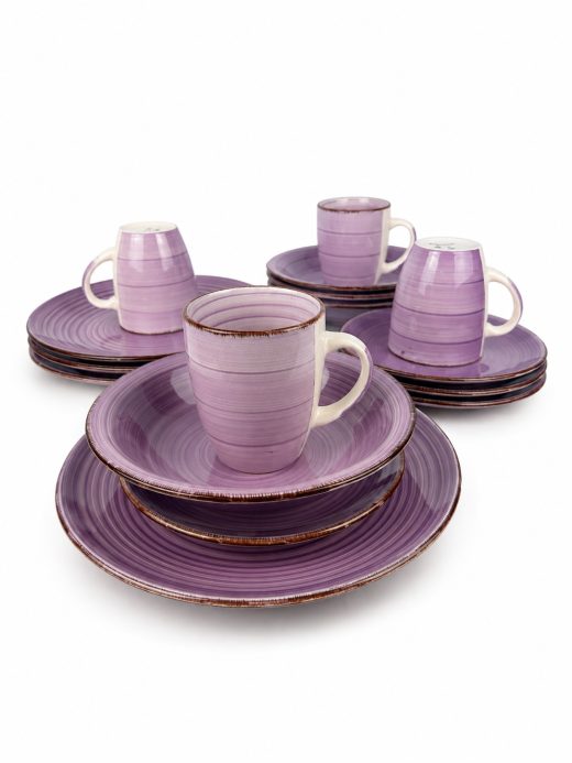 Vajilla Ceramica De 4 Puestos 16 Pcs En Caja