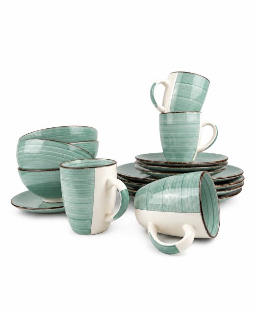 Vajilla Ceramica De 4 Puestos 16 Pcs En Caja
