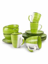 Vajilla Ceramica De 4 Puestos 16 Pcs En Caja