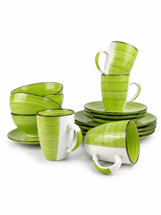 Vajilla Ceramica De 4 Puestos 16 Pcs En Caja